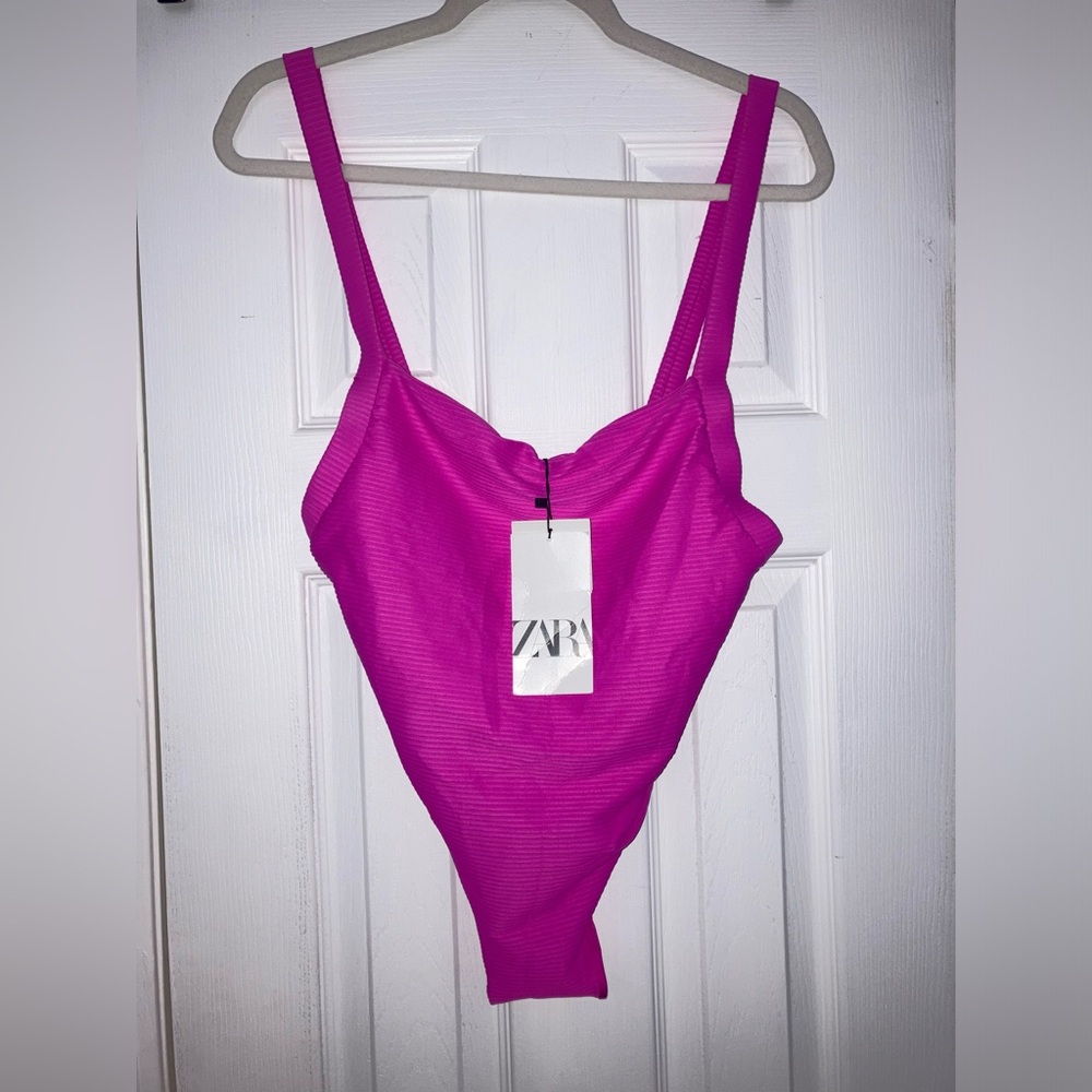 ZARA Pink Swimsuit Large